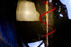 Firepole - abstract macro light filament