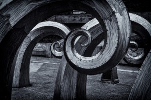 Breakers - Metal Sculpture, Ballard Locks, Seattle